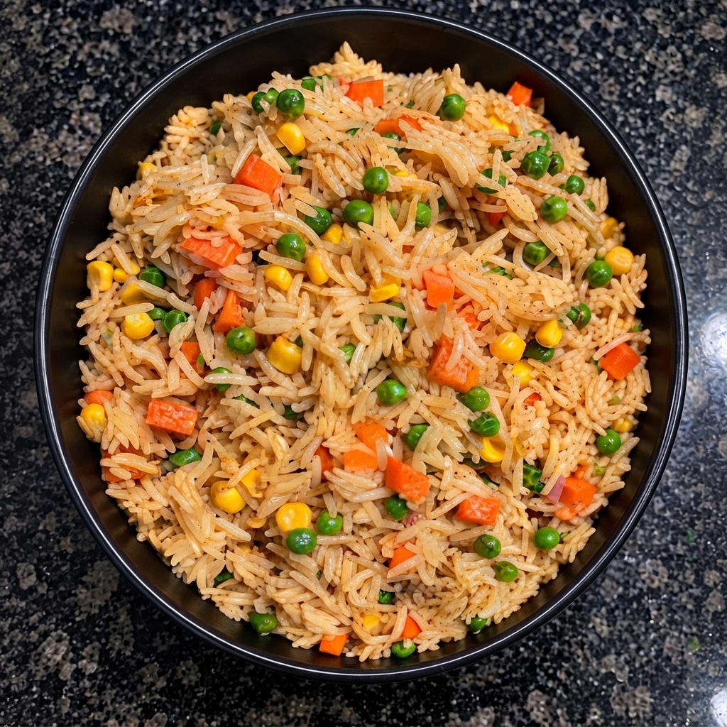 Fried Rice - A Nigerian dish prepared differently with love.